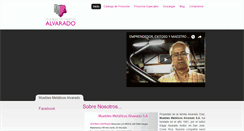 Desktop Screenshot of mueblesmetalicosalvarado.com