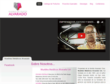 Tablet Screenshot of mueblesmetalicosalvarado.com